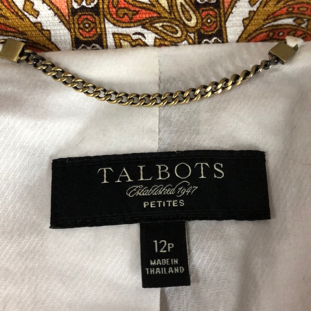 Talbots multi colored blazer - Picture 6 of 7